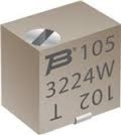 Резистор 3224W-1-100E   переменный 3224W многооборотный 10 Ом 10% 0,25 Вт ТКС100 300 В