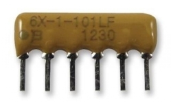 Резистор 4606X-101-153  Сборка резисторная SIP6 15 кОм 2% 0,2 Вт ТКС100 100 В