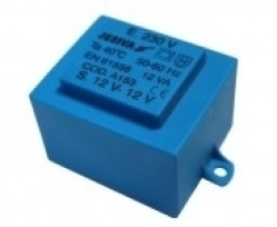 Трансформатор E4414.06.2.06    6VA  Uout=2x6V/0,50A (выводы 6-7, 9-10), Uin=220VAC (выводы 1-5) 44х37х32мм
