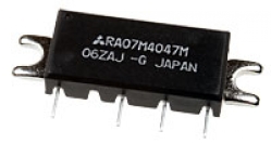 Микросхема RA07M4047M-101 RF MOSFET Amplifier H46S Udss=7,2V; f=400-470MHz; P=7W, Производитель: Mitsubishi