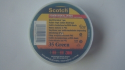 Изолента 3M Scotch 35 Green 19 ммх20 м