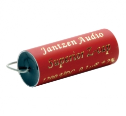 Конденсатор Jantzen Audio  001-0502   super MKP поліпропілен (PP) Superior Z-Cap 0,1 мкФ 2% 1200 В (DC) 17x43 мм аксіальний; TKE -200 ppm; -55C..+85C