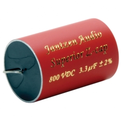 Конденсатор Jantzen Audio 001-0554 super MKP поліпропілен (PP) Superior Z-Cap 3,3 мкФ 2% 800 В (DC) 30x45 мм аксіальний; TKE -200 ppm; -55C..+85C