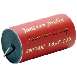 Конденсатор Jantzen Audio 001-0566 super MKP поліпропілен (PP) Superior Z-Cap 5,6 мкФ 2% 800 В (DC) 35x65 мм аксіальний; TKE -200 ppm; -55C..+85C