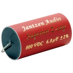 Конденсатор Jantzen Audio 001-0570 super MKP поліпропілен (PP) Superior Z-Cap 6,8 мкФ 2% 800 В (DC) 35x65 мм аксіальний; TKE -200 ppm; -55C..+85C