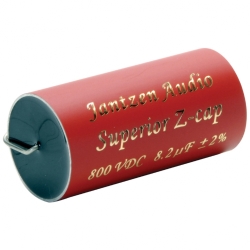Конденсатор Jantzen Audio 001-0574 super MKP поліпропілен (PP) Superior Z-Cap 8,2 мкФ 2% 800 В (DC) 35x70 мм аксіальний; TKE -200 ppm; -55C..+85C