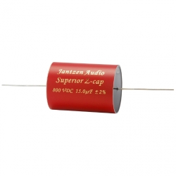 Конденсатор Jantzen Audio 001-0586 super MKP поліпропілен (PP) Superior Z-Cap 15 мкФ 2% 800 В (DC) 52x70 мм аксіальний; TKE -200 ppm; -55C..+85C