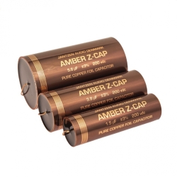 Конденсатор Jantzen Audio 001-7222 pure Cu foil MKP поліпропілен (PP) Amber Z-Cap 1 мкФ 5% 200 В (DC) 26x86 мм аксіальний; -55...+85°C