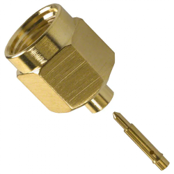 Роз'єм 132101 SMA Connector Plug, Male Pin 50Ohm Free Hanging (In-Line) Solder