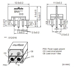 Фильтр BNX016-01 Block Type EMIFIL (LC Combined) 0,1MHz to 1GHz, 15 A, 25 Vdc