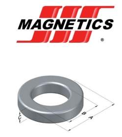 Осердя 0077350А7  R23,6/14,4/8,89 мю=125  Al=105±8% KoolMu, Виробник: Magnetics