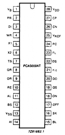 Микросхема PCA5000AT ИМС SO28 POCSAG paging decoder, Производитель: Philips