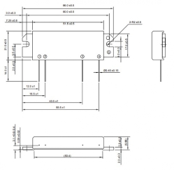 Мікросхема RA60H1317M-101 ІМС 60-watt RF MOSFET Amplifier Module, 135-175 MHz, 12,5 V 3 Stage Amp. For MOBILE RADIO, Виробник: Mitsubishi