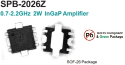 Мікросхема SPB-2026Z SOF-26 0.7-2.2 GHz 2W InGaP HBT Amplifier, Gss=13,7 dB, P1dB=33,8 dBm, Nf=5,2 dB @ 1960 MHz, Виробник: RFMD