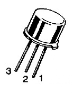 Транзистор 2N3020 Біполярний транзистор NPN TO-39-3 Metal Can Uceo=80V; Ic=1A; f=40MHz; Pdmax=0,8W; hfemin=40, Виробник: Central Semiconductor
