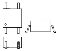Оптрон TLP127(U,F) SMD Photocoupler GaAs Ired & Photo Transistor Led Free Iпр.мах=50мА, Uизол=2,5кВ, Uвых мах=300В, ton/toff max=5/8мкс, Производитель: Toshiba