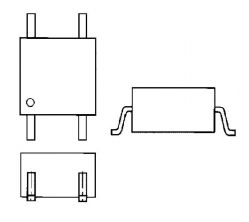 Оптрон TLP127TPL(U,F) SMD Photocoupler GaAs Ired & Photo Transistor Led Free Iпр.мах=50мА, Uизол=2,5кВ, Uвых мах=300В, ton/toff max=5/8мкс, Производитель: Toshiba