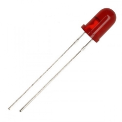 Светодиод 5934R1C-ASD-C 5мм, красный, 620-635нм, 6000 мкд (20mA), 10°