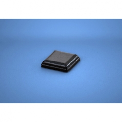 Бампер BS20BL11X22RP  квадратный, чёрный, резиновый клей, W=10,5 мм, H=2,5 мм