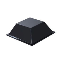 Бампер SJ-5023-Black квадратный, чёрный, резиновый клей, W=20,5 мм, H=7,6 мм