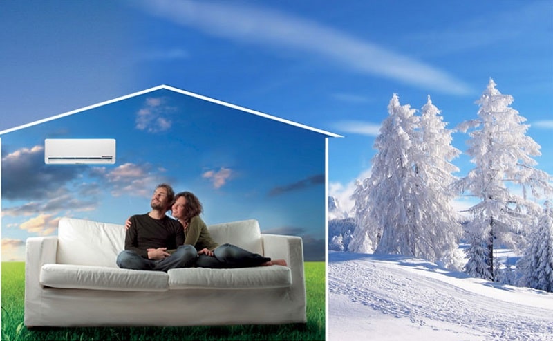 Замерзает ли сплит система зимой. Кондиционер зима лето. Кондиционер зимой. Кондиционеры работающие зимой. Обмерзает наружный блок paxrw060-tf.