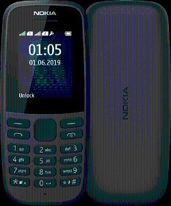 Мобільний телефон Nokia 105 TA-1203 Single Sim 2019 Black