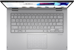 Ноутбук ASUS VivoBook Go 14 Flip TP1401KA-BZ066  Cool Silver / Intel Celeron N4500 / RAM 4 ГБ / SSD 256 ГБ