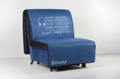 Крісло-ліжко Novelty Music синьо-чорне