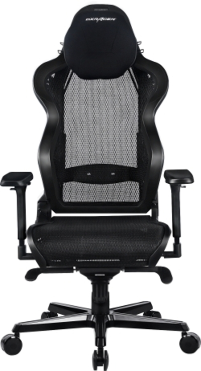 Крісло DXRacer Air сітка, алюмінієва основа Чорне
