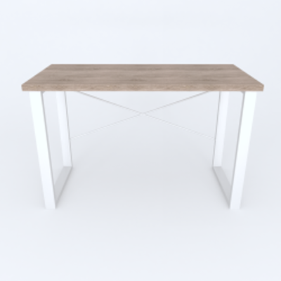 Письмовий стіл Ferrum-decor Драйв 750x1200x600 Білий метал ДСП Дуб Сонома Трюфель 32 мм
