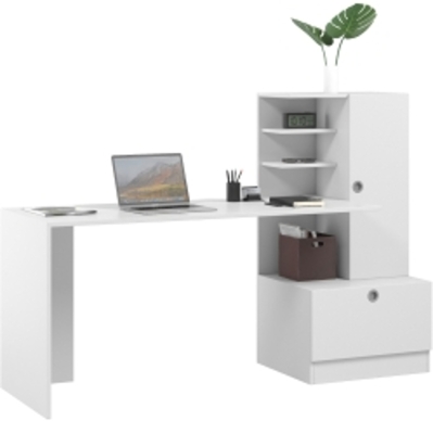 Письмовий стіл MESA Крістер 150x50x120 см правий Білий (C-200)
