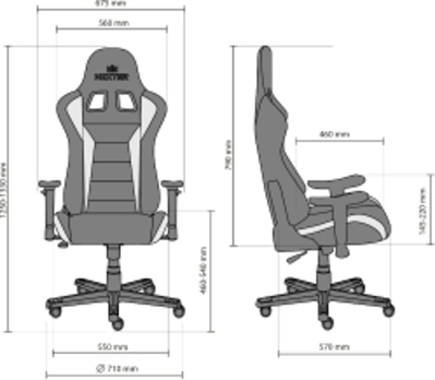 Ігрове крісло Nowy Styl Hexter ordf ML R1D TILT PL70 ECO/01 FR Black/Green