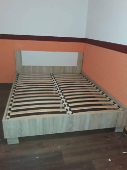 Ліжко Меблі-Сервіс Маркос 160 + основа під матрац 160х200 Дуб самоа