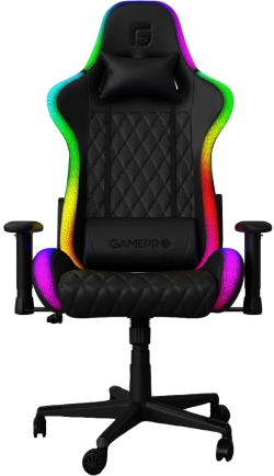 Крісло ігрове GamePro Hero RGB Black