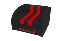 Крісло-розкладне ліжко в дитячу Smart SM 004 з ящиком ЛДСП/тканина Etna чорний 80х170 Viorina-Deko