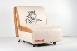 Крісло-ліжко Novelty Tiger бежево-коричнева
