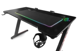 Геймерський стіл Barsky E-Sports RGB-LED + Геймерська поверхня LED