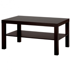 Журнальний стіл IKEA Lack 90x55 см Чорно-коричневий 401.042.94