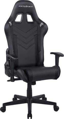 Крісло DXRacer P Series PU-шкіра, нейлонова основа Чорне