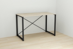 Письмовий стіл Ferrum-decor Серії Конект 75x120x600 чорний ДСП Дуб Сонома 16мм