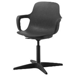 Поворотний стілець IKEA ODGER антрацит (203.952.70)