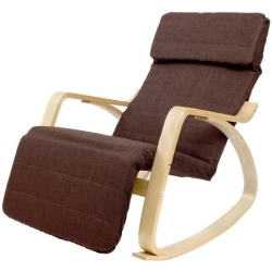 Крісло-гойдалка Homart HMRC-022 коричневий з деревом