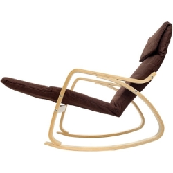 Крісло-гойдалка Homart HMRC-022 коричневий з деревом