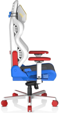 Крісло DXRacer Air PRO сітка, алюмінієва основа Біло-синьо-червоно-жовте