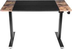 Регульований стіл з підсклянником та гачком Barsky User 1200х600 мм Black / Antic Wood