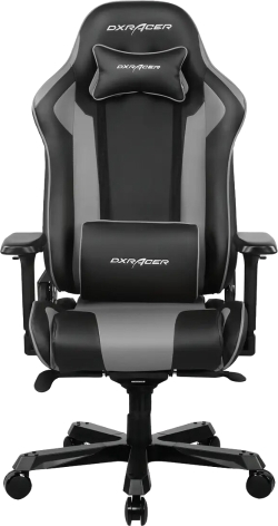 Крісло для геймерів DXRacer King Чорно-сіре
