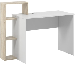 Письмовий стіл Mesa 120х50x97 см лівий Ізі Білий/Сосна