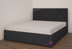 Ліжко двоспальне 180x200 Сіті Mebel-Day з підйомним механізмом Жаккард Графітовий Нео (021)