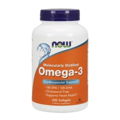 Жирні кислоти Омега-3 риб'ячий жир Нау Фудс / Now Foods Omega 3 180 ЕПК/120 ДГК 200 капсул