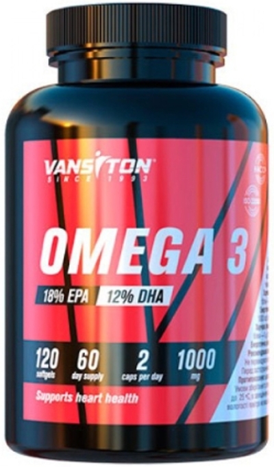 Жирні кислоти Vansiton ОМЕГА 3 120 капсул